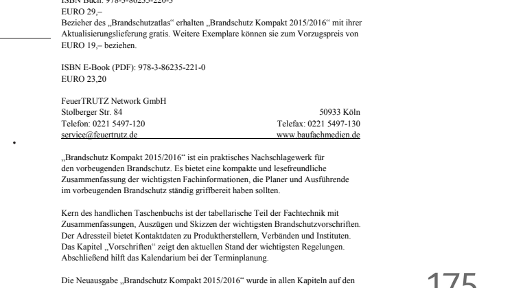 Brandschutz Kompakt 2015/2016