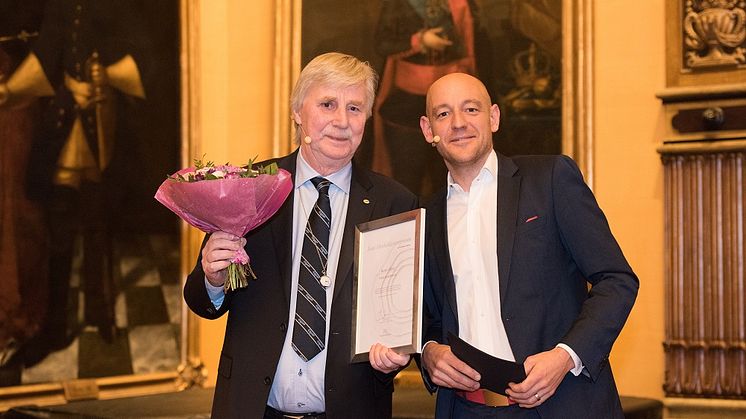 Årets Förebildsentreprenör Bertil Allard, Camp Scandinavia tillsammans med Niclas Carlsson, Founders Alliance