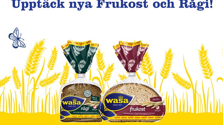 Några av Wasas populäraste knäckebröd blir nu även mjukt bröd - Frukost och Rågi