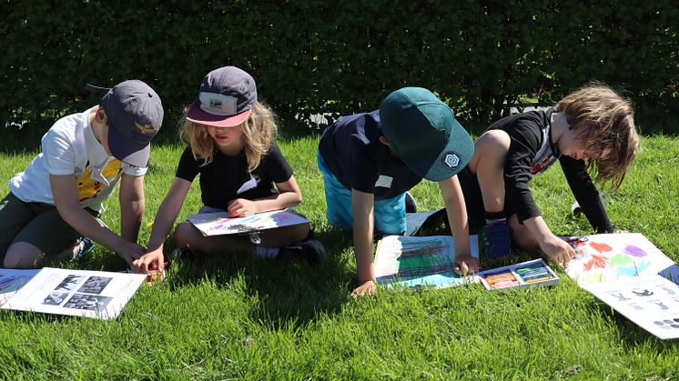 Tegneverksted for barn i Vigelandsparken