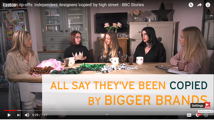 A screen grab of the video interview on YouTube