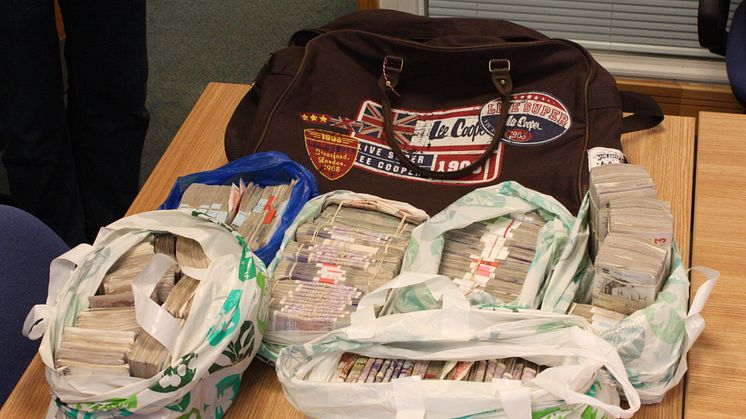 £15m fraud gang jailed - £159,990 of the cash seized