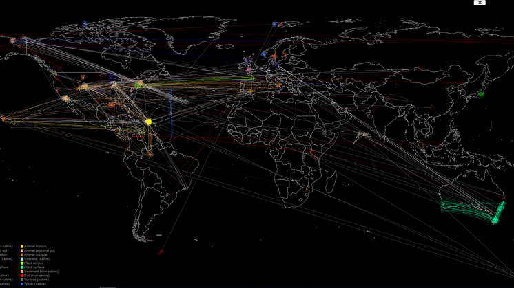 Figure: The locations included in the global reference database.
