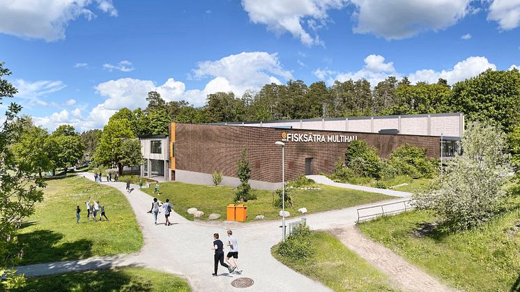 Spadtag för Multihall i Fisksätra