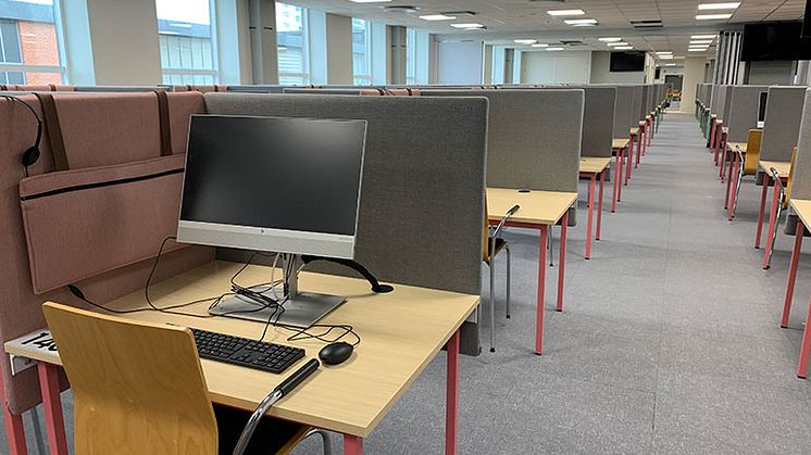 Digital tentamen: Första salen med 350 platser invigs