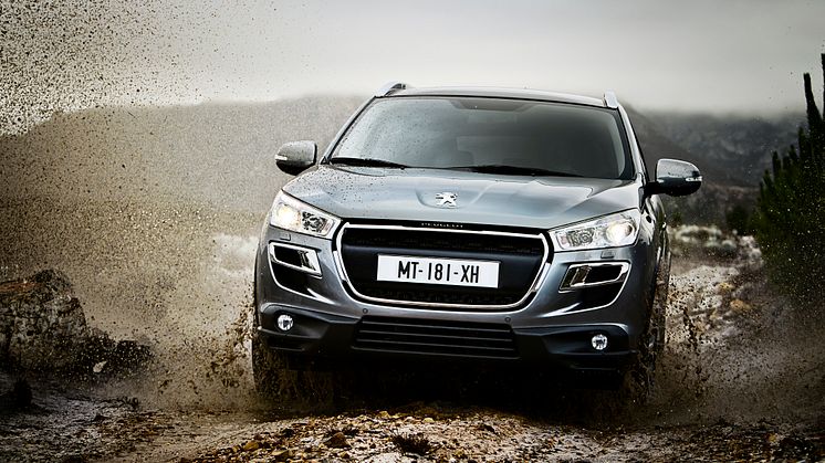 Peugeot på bilsalongen i Genève:  Världspremiär för robusta kompaktsuven Peugeot 4008 