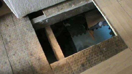 Floor concealment where some tobacco was discovered