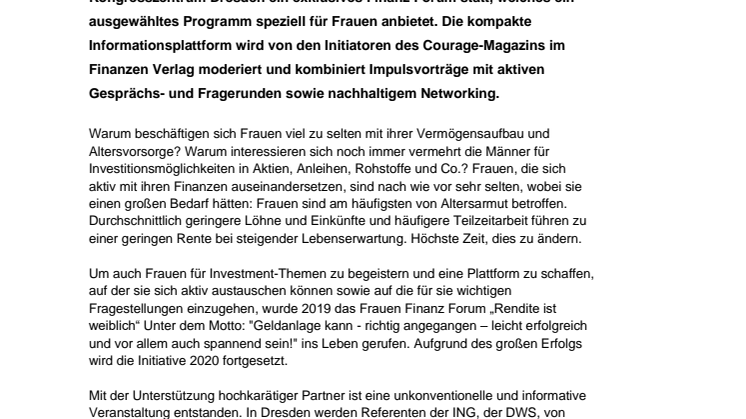Frauen investieren erfolgreich, aber zu wenig - Frauen Finanz Forum beim Börsentag Dresden