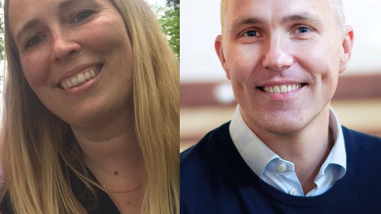 Julia Lindberg, CCO och Johan Gertell, CBDO