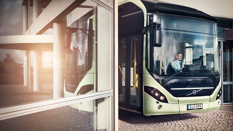 Premiär för elbusslinje 55 i Göteborg 