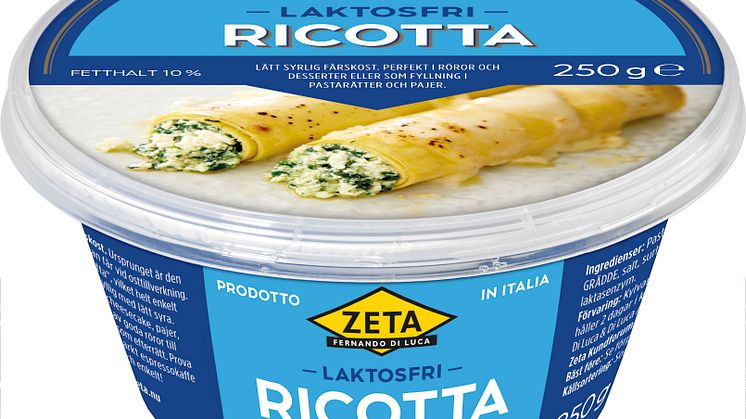 Sveriges första laktosfria ricotta