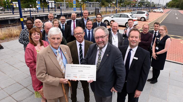Bromsgrove electric services plaque unveiling
