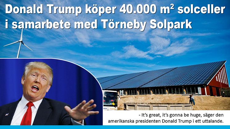 Trump investerar i solparker