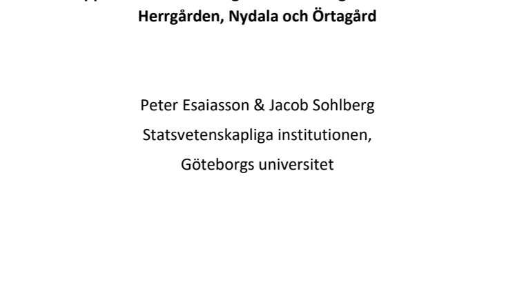 Rapport från MKBs frågeundersökning med boende i Herrgården, Nydala och Örtagård