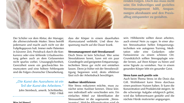 Stressfrei durch den Praxisalltag: In der Ruhe liegt die Kraft