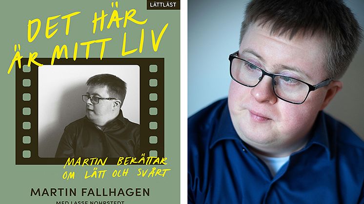 Martin Fallhagen har skrivit en lättläst bok om sitt liv på ett gruppboende. 