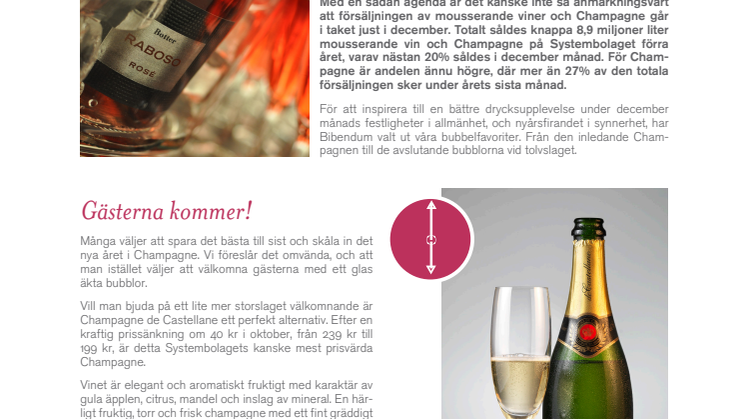Nyårsbubbel för alla smaker & plånböcker!