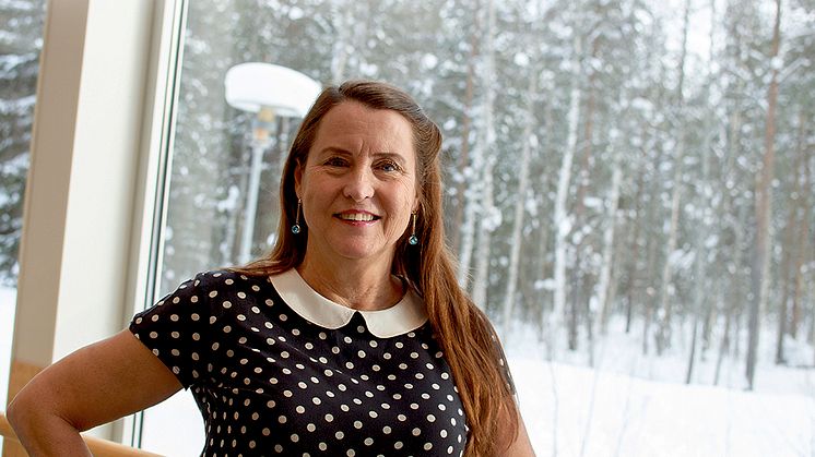Cecilia Björklund Dahlgren får Sparbanken Nords kulturpris. Fotograf: Lars Andersson