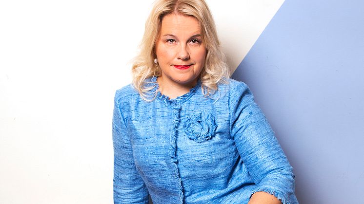 Sopranen Anu Komsi är solist i Accused. Foto: Maarit Kytöharju