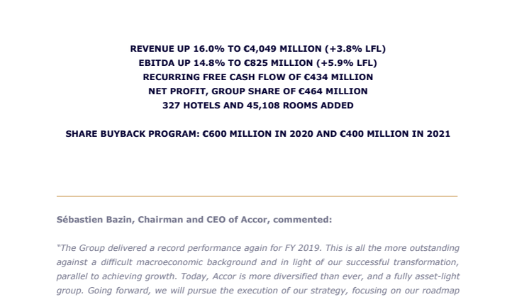 Full Year Results 2019
