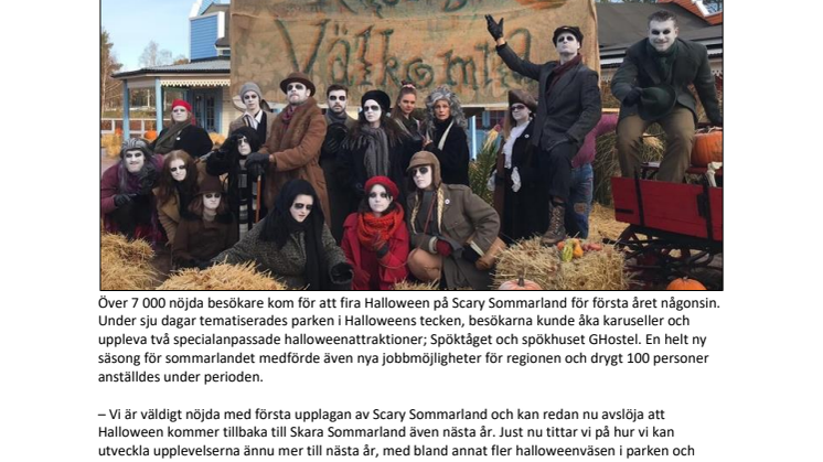 Scary Sommarland kommer tillbaka 2020