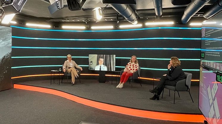 Bilde fra Oslo Streamingsenter: Maalfrid Brath, Louise Dedichen, Berit Svendsen og Hanne Bjurstrøm