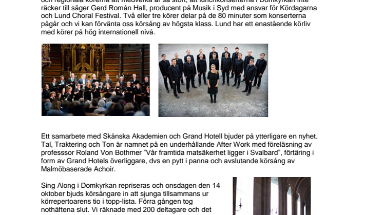 Kördagar i Lund