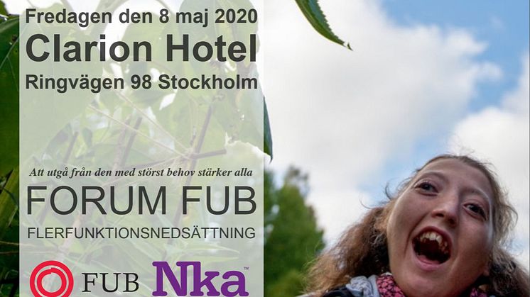 Forum FUB anordnas den 8 maj 2020. 