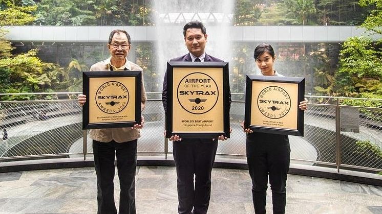 Singapore Changi Airport is named the World's Best Airport for the eighth consecutive year at the 2020 World Airport Awards