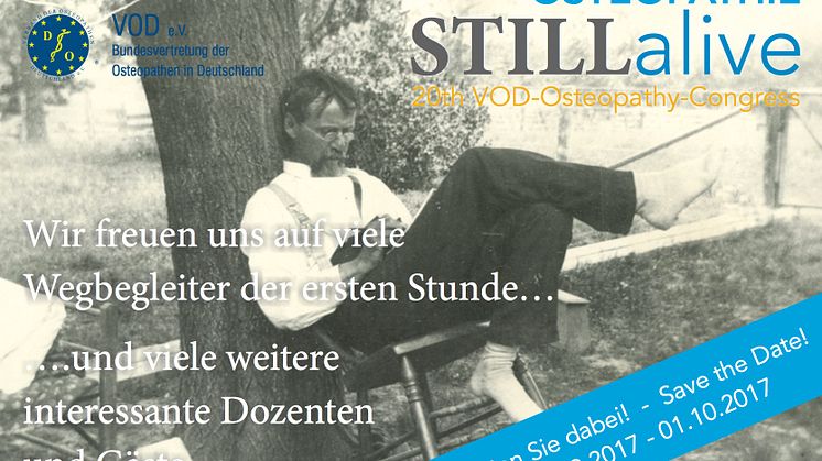 20. Osteopathie-Kongress „STILLalive“: Anmeldung ab sofort möglich