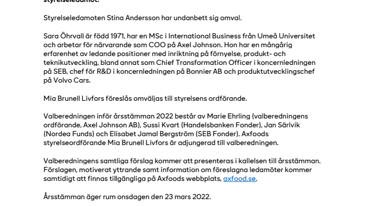 Valberedningens förslag till förändringar i Axfoods styrelse.pdf