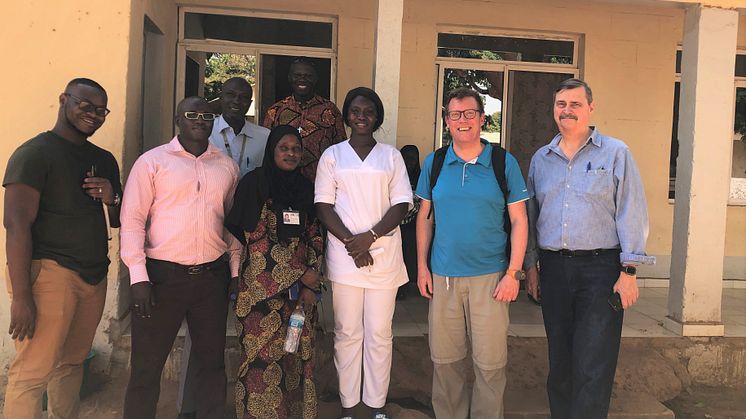 Delar av studieteamet i Gambia