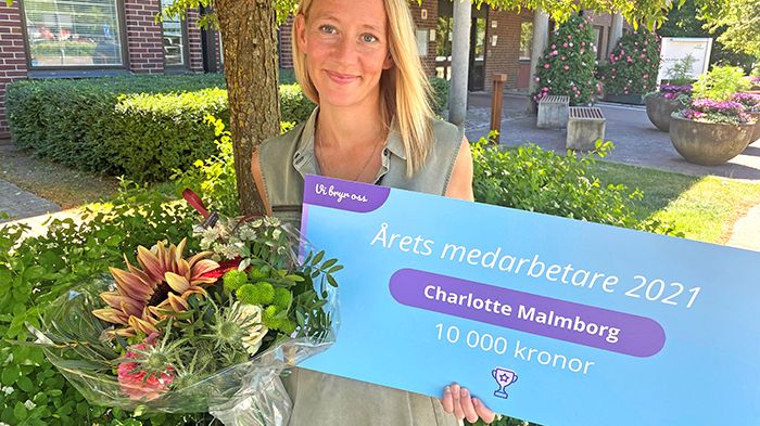 Charlottes Malmborg är Årets medarbetare. Hennes inkluderande sätt, engagemang och kompetens uppskattas inte minst av krisledningen i Kävlinge kommun.