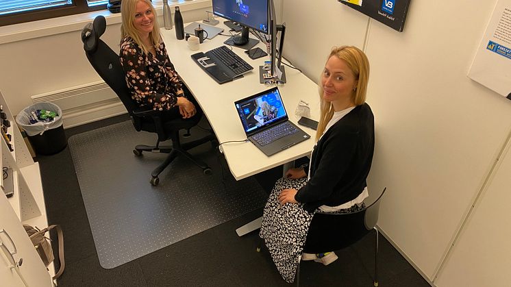 Elise Støle og Pernille Wabakken holder VB Smart-webinar.