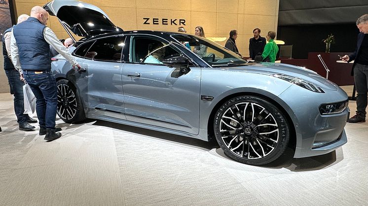 Zeekr 001 på eCarExpo i Göteborg