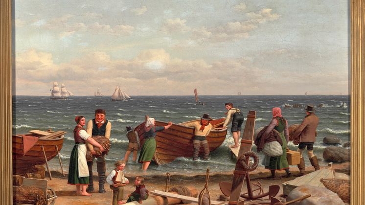 C. W. Eckersberg. En søkyst. Danske fiskere er i begreb med at gå ud på fangst.jpg