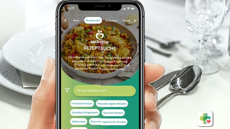 APPzumARZT inkl. eatbetter Rezeptsuche