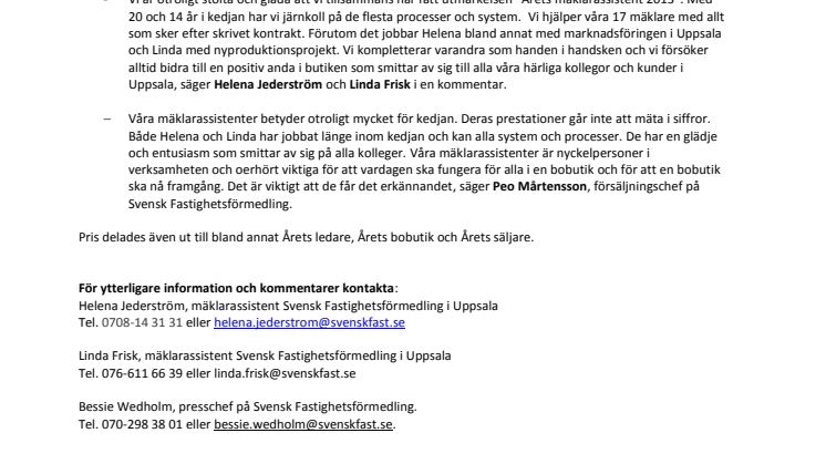Årets mäklarassistent är från Uppsala