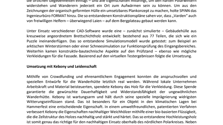 Erstaunliche Architektur: Wanderhütte am Polarkreis mit Kebony Fassade