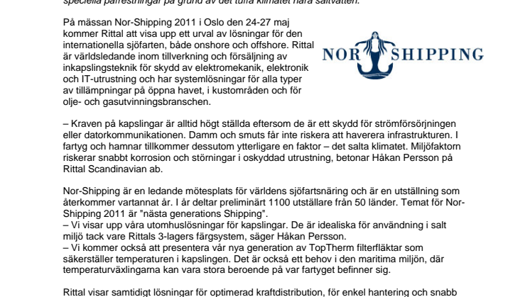 Rittal möter saltstänkta sjöbjörnars krav