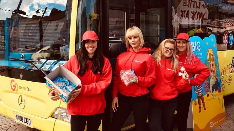 The Go North East team at this year's Sunderland Pride.