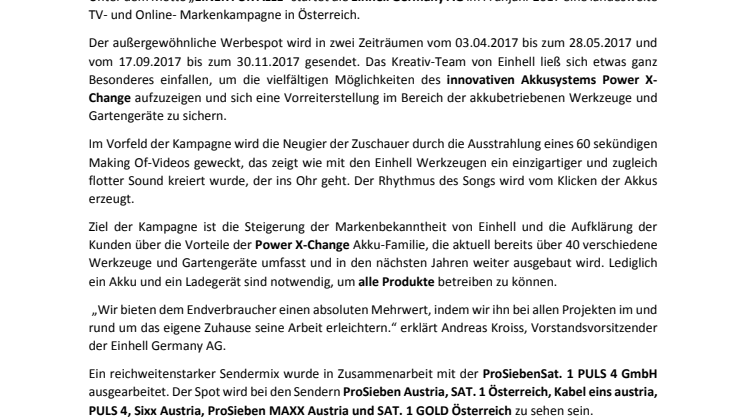 Bei Einhell hat es "Klick" gemacht