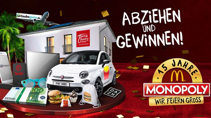 Traumhaus beim McDonald´s Monopoly gewinnen -  Essen, abziehen und jubeln!