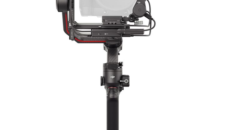 DJI RS 3 Pro - Complete setup - front view (opaque camera, no tripod)