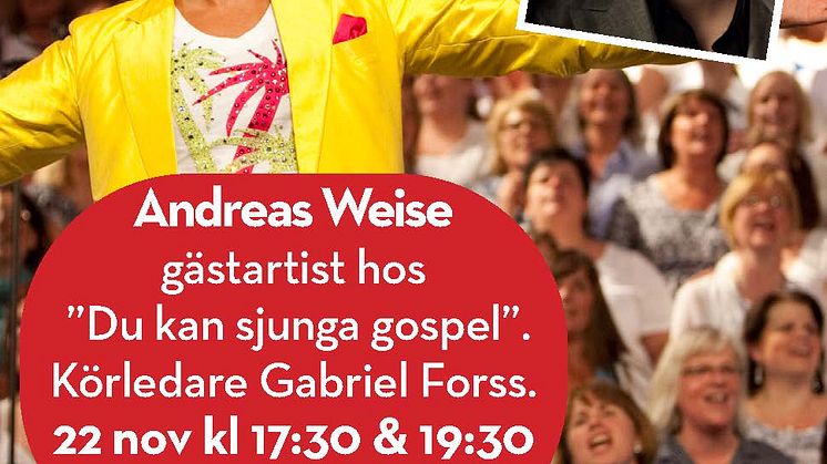 Du kan sjunga gospel  - Avslutningskonsert med Andreas Weise som gästartist