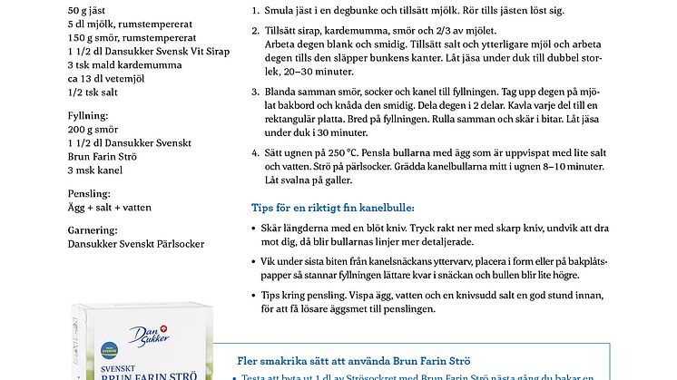Dansukkers saftiga och smakrika kanelbullar