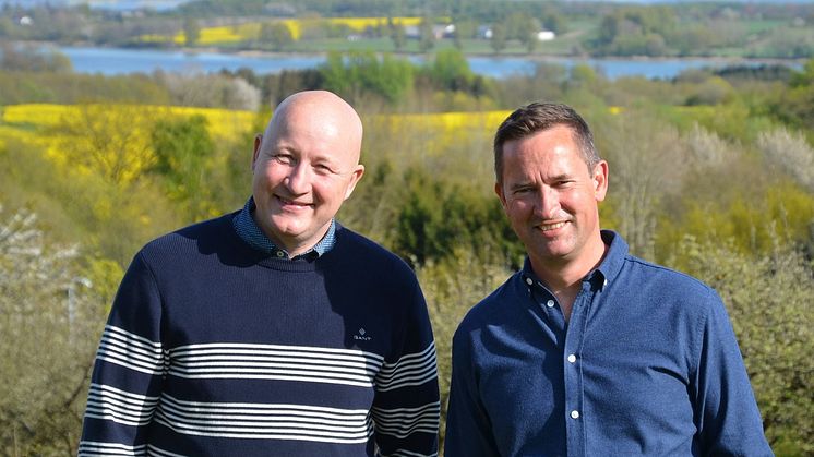Bygma Svendborg, der pt er under opførelse, har nu to vigtige lederposter på plads. Thomas Skovlund Madsen (fv) tiltræder som direktør den 1.2.23, mens Anders Schultz (th) tiltræder den 1.3.23 som administrationschef