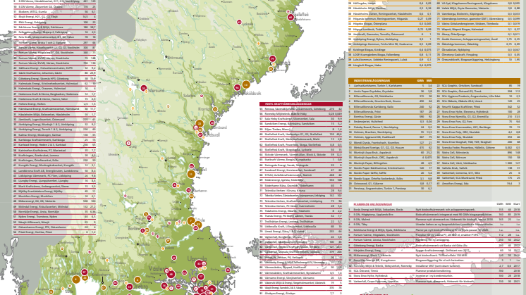 Bioenergis karta: Biokraft i Sverige 2017