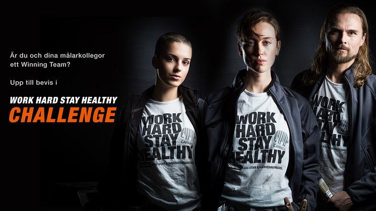 Caparol utmanar Sveriges alla målare i action-tävlingen Work Hard Stay Healthy Challenge!