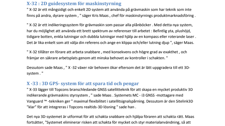Norsecraft Geo lanserar nytt grävsystem från Topcon